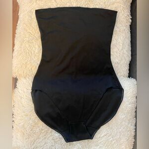 SPANX by Sara Blakely black strapless brief bodysuit shapewear